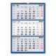 Calendar de Perete Triptic Albastru TP